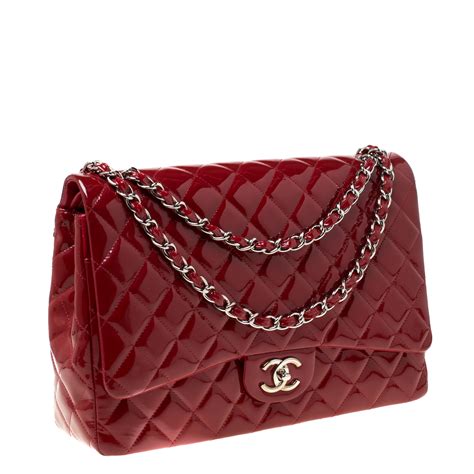 vintage chanel red quilted flap bag